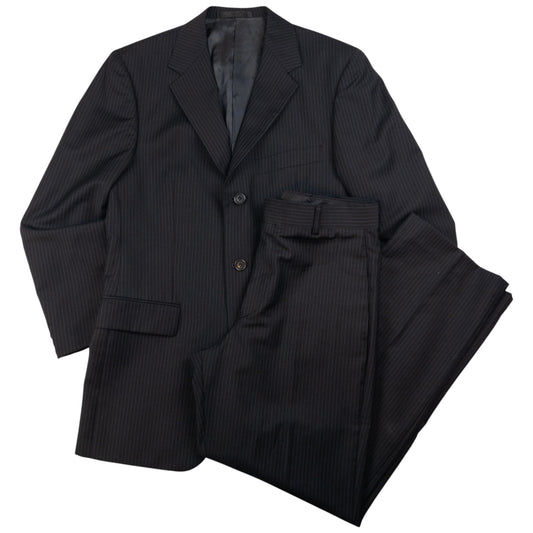 Vintage YSL Yves Saint Laurent Pinstripe Jacket & Trousers Suit Set Size M