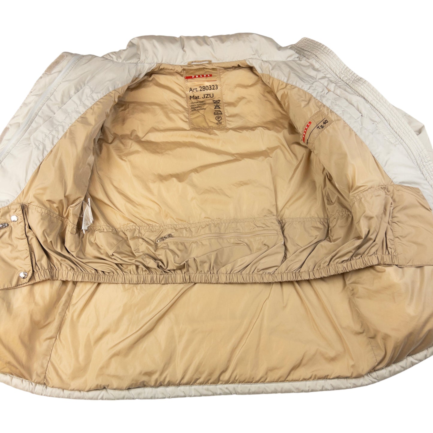 Vintage Prada Sport Zip Up Puffer Jacket Women's Size L