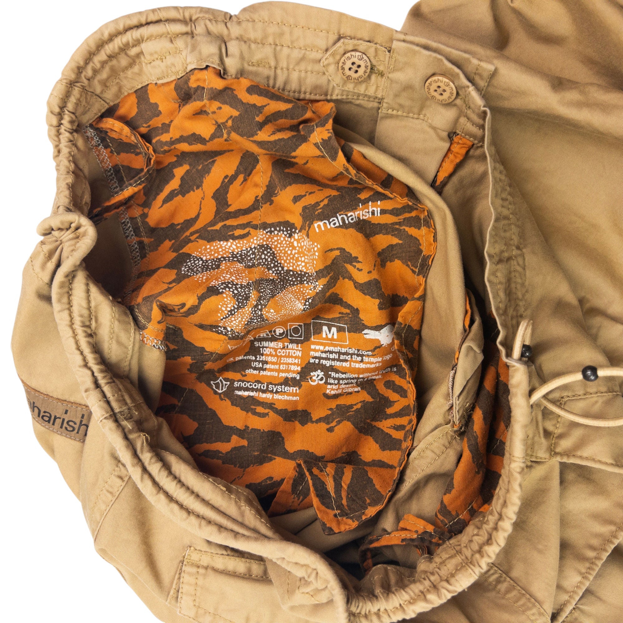 Vintage Maharishi Roll Up Trousers Size M