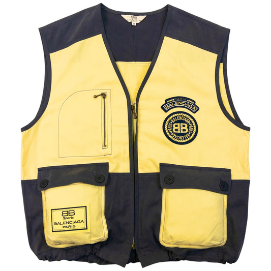 Vintage 90s Balenciaga Sports Gilet Vest Size S