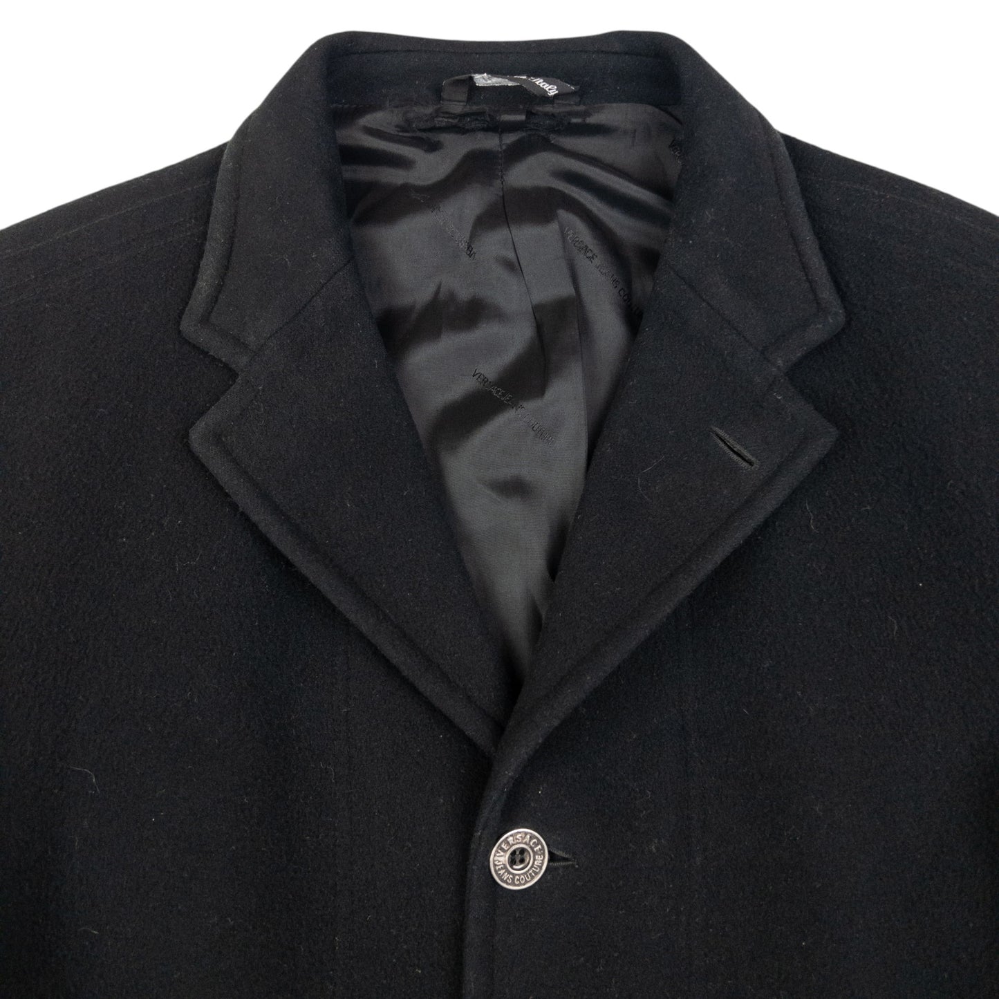Vintage Versace Jeans Couture Button Up Fleece Jacket Size M