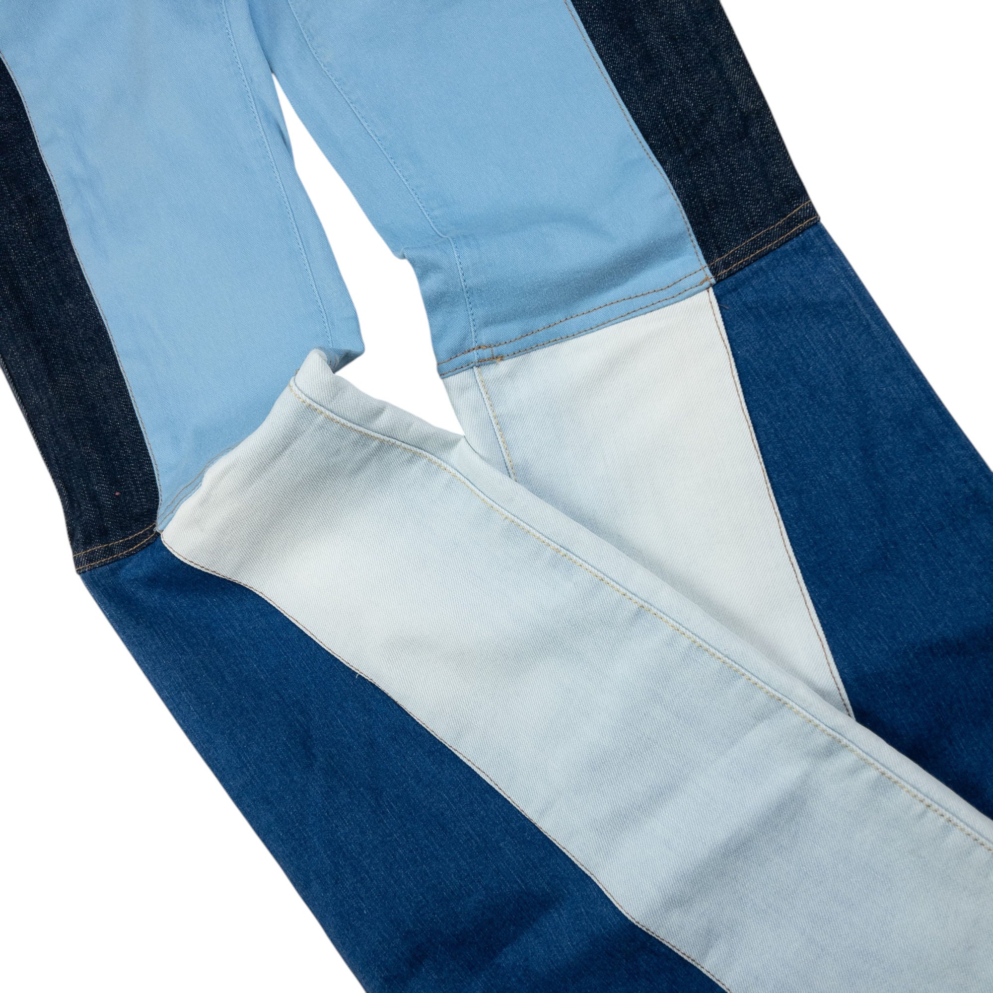 Vintage Armani Jeans Colour Block Flared Denim Jeans Womens Size W30