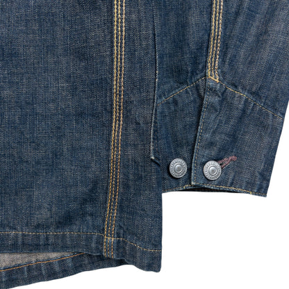 Vintage 90s Needles Button Up Denim Jacket Size XS
