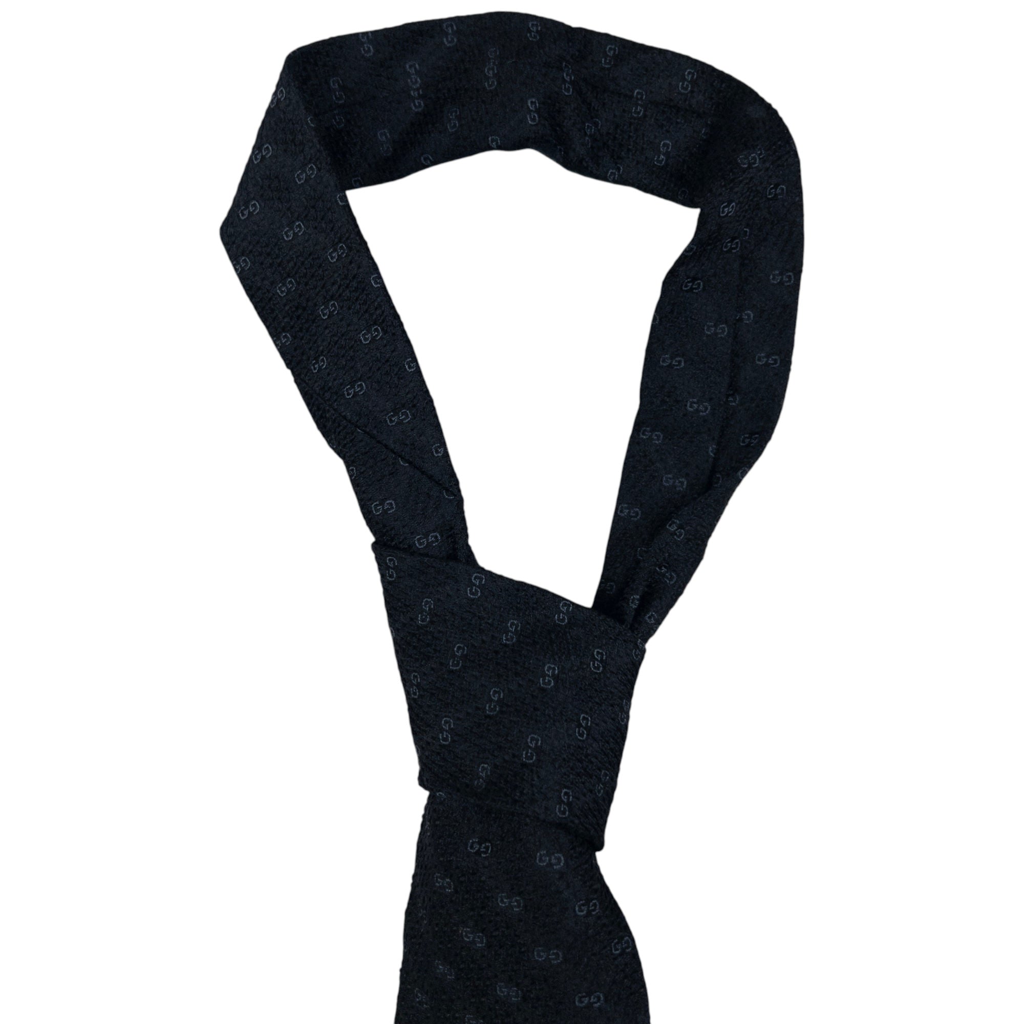 Vintage Gucci Monogram Silk Tie