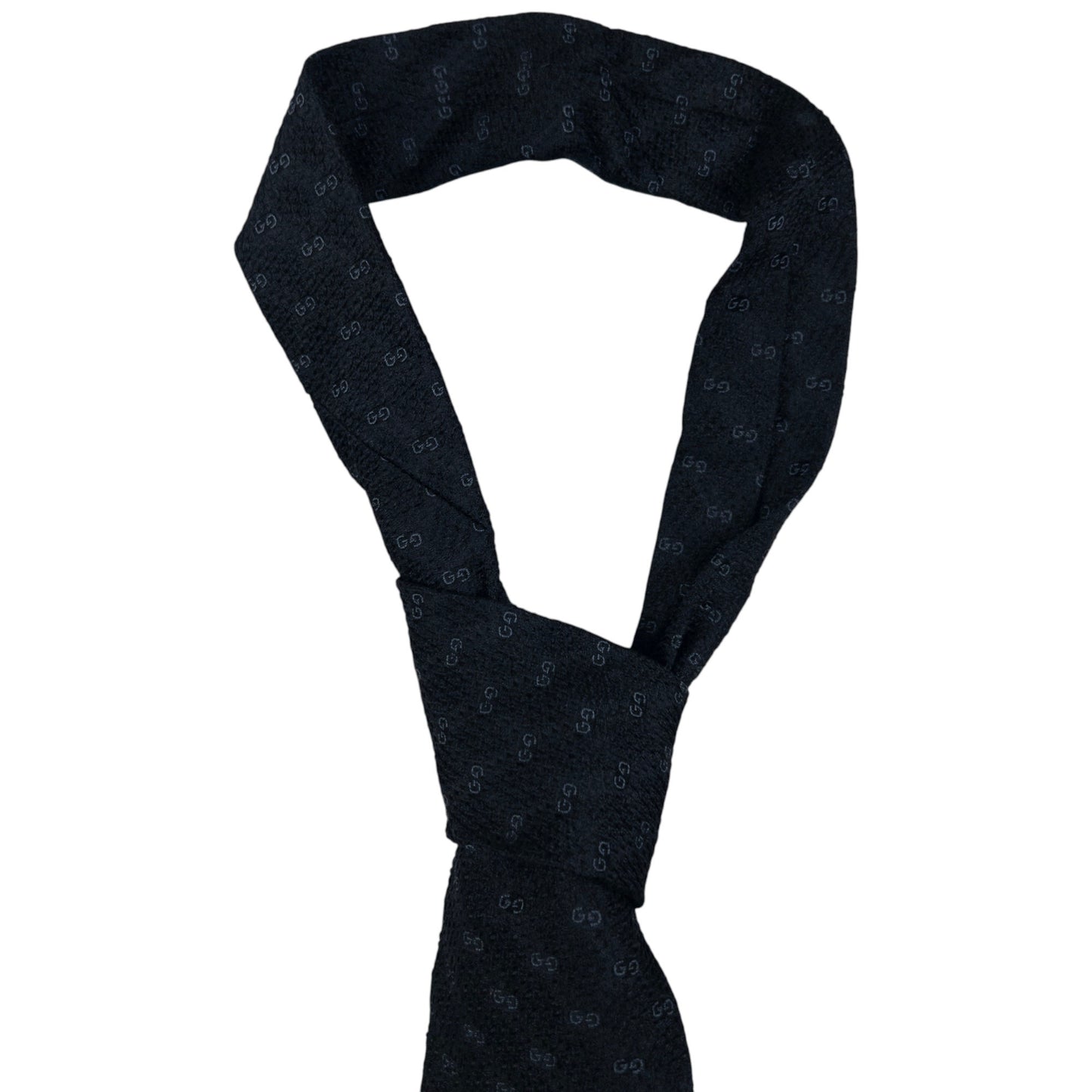 Vintage Gucci Monogram Silk Tie