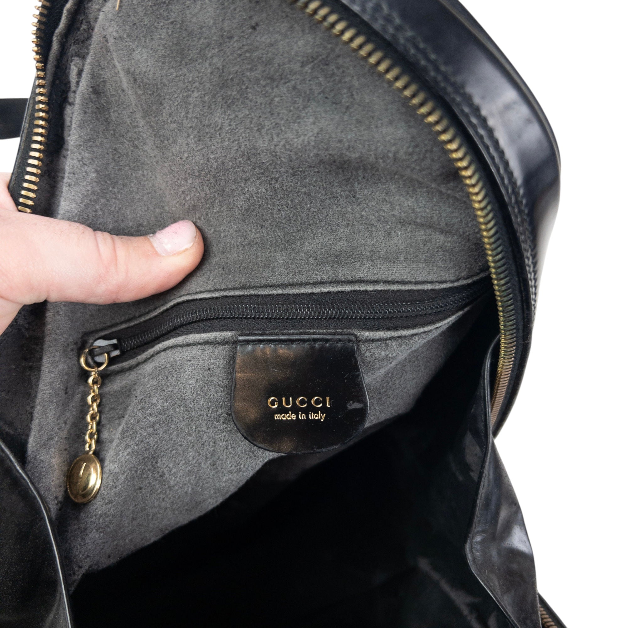 Vintage 80s Gucci Leather And Bamboo Sling Bag