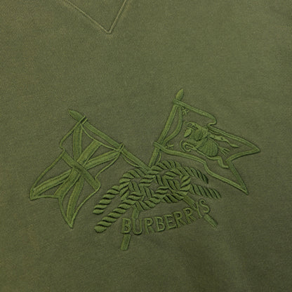 Vintage 90s Burberry Embroidered Sweatshirt Size XS