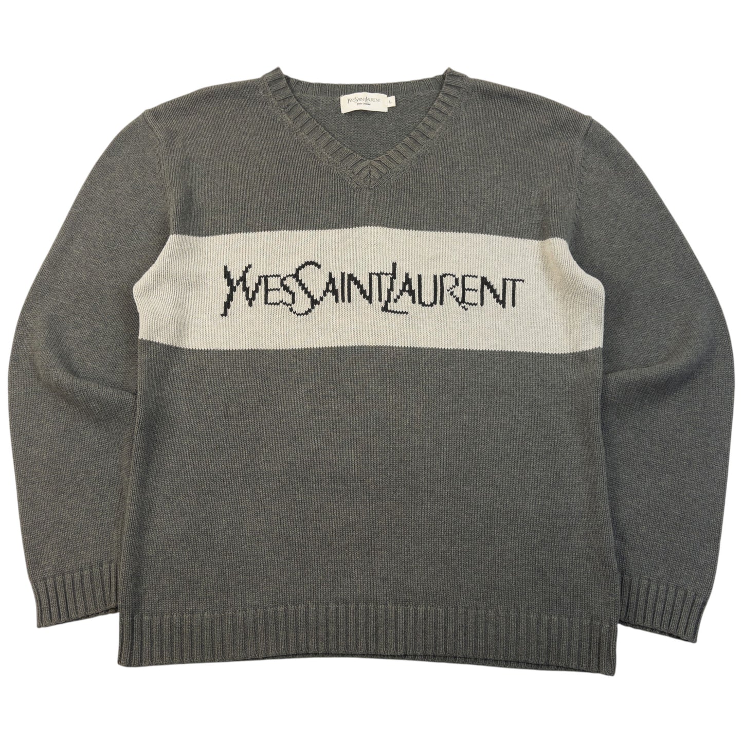 Vintage 2000s YSL Yves Saint Laurent Knit Jumper Size M