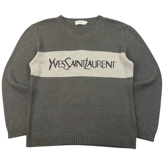 Vintage 2000s YSL Yves Saint Laurent Knit Jumper Size M