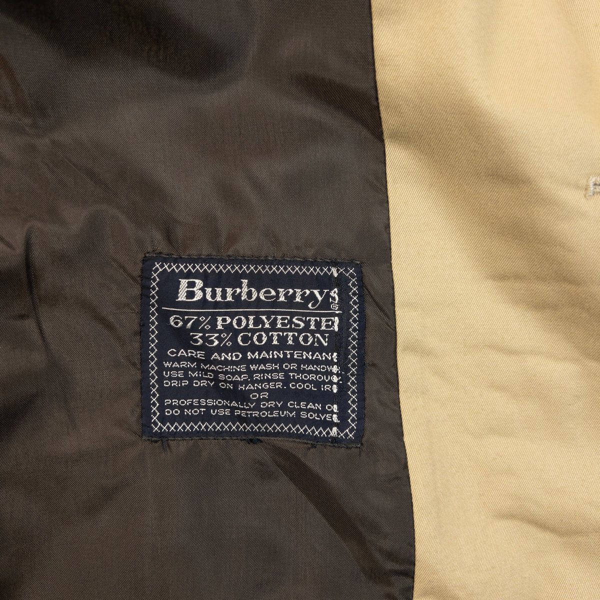 Vintage 90s Burberry Trench Jacket Size XL