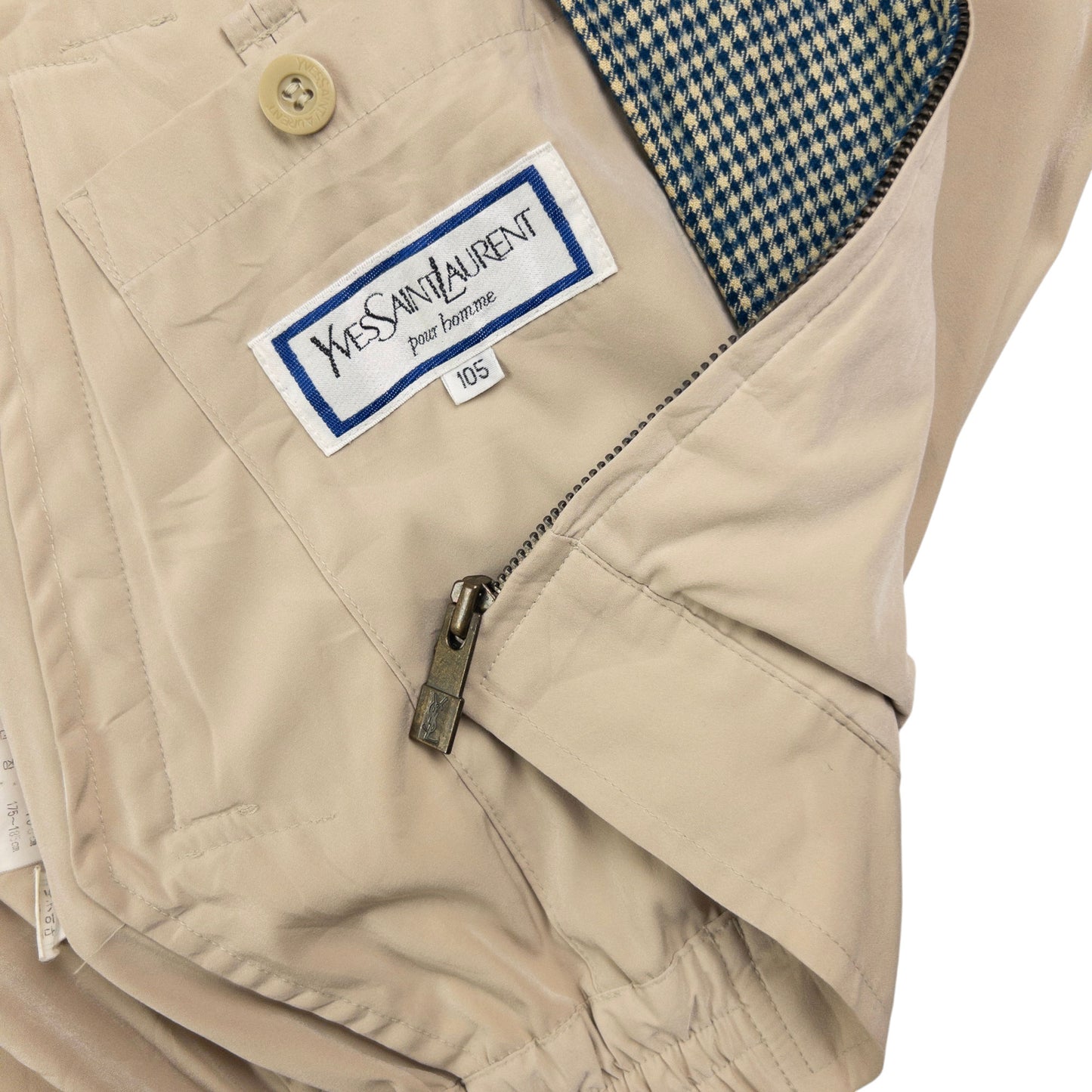 Vintage YSL Yves Saint Laurent Harrington Jacket Size L