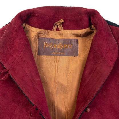 Vintage 80s YSL Yves Saint Laurent Suede Jacket Womens Size S