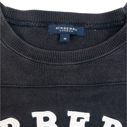 Vintage 2000s Burberry Embroidered 02 Sweatshirt in navy (cotton), photo 4