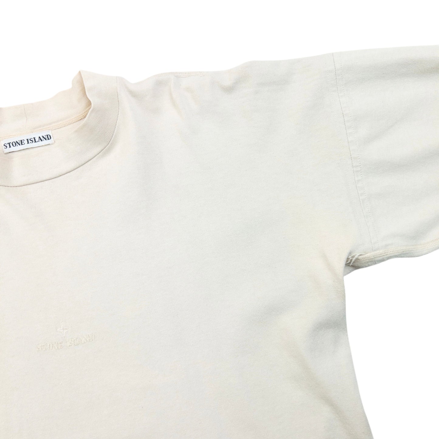 Vintage 90s Stone Island Center Logo Long Sleeve T Shirt Size S