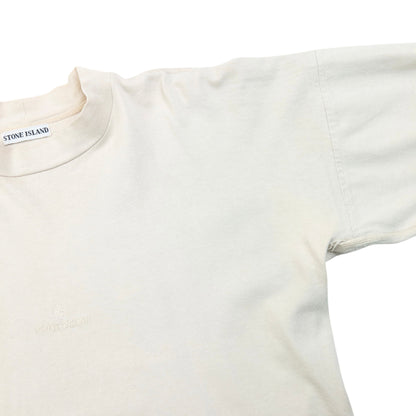 Vintage 90s Stone Island Center Logo Long Sleeve T Shirt Size S