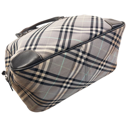 Vintage 2000s Burberry Blue Label Nova Check Handbag in grey, photo 6