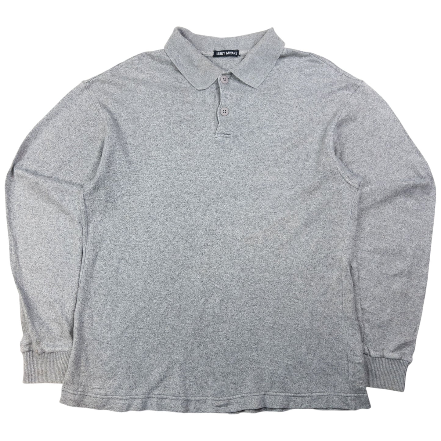 Vintage Issey Miyake Long Sleeve Polo Shirt Size M
