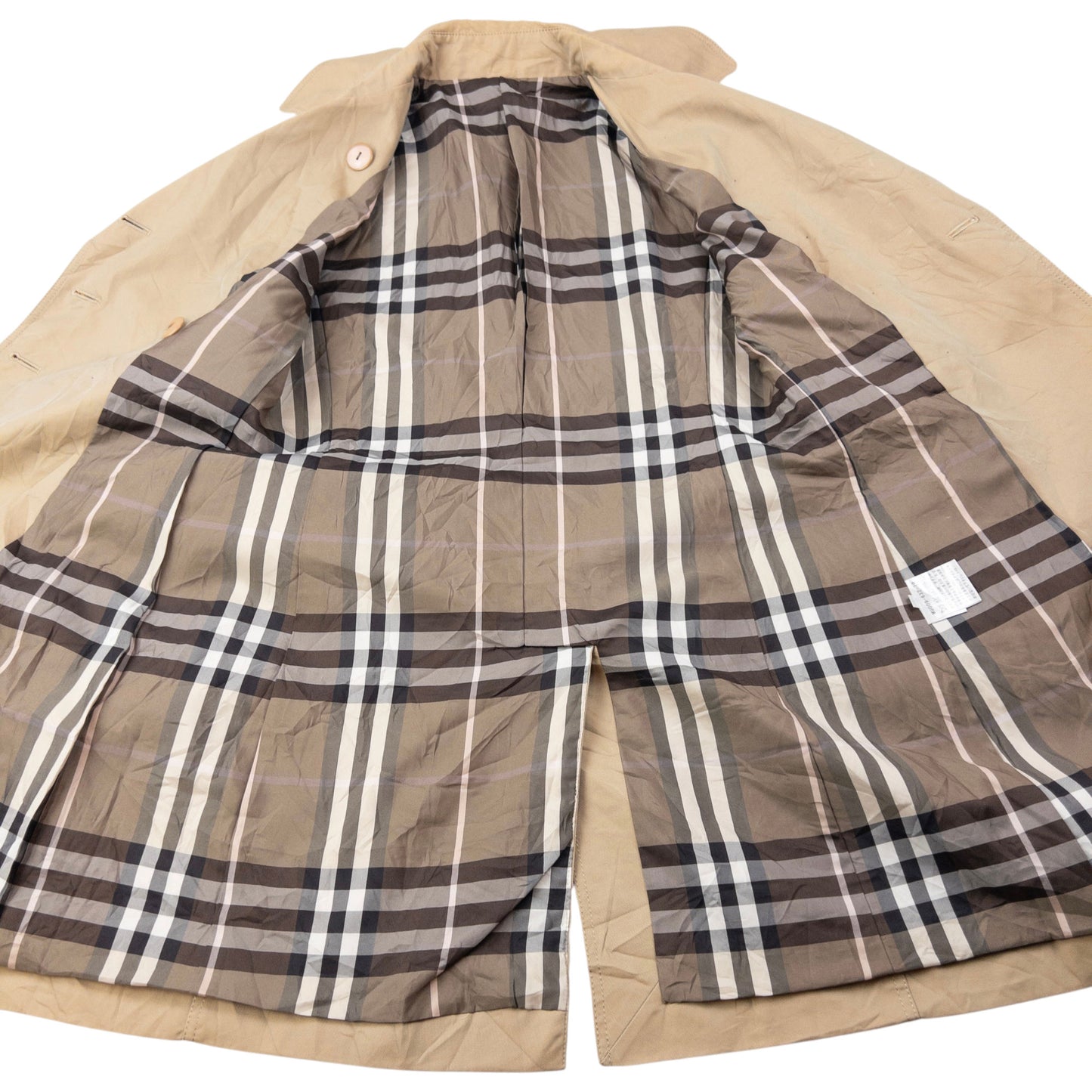 Vintage 2000s Burberry Blue Label Nova Check Lined Trench Jacket Womens Size M