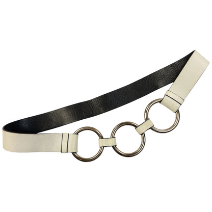 Vintage 2000s Prada Leather Ring Belt Size W32