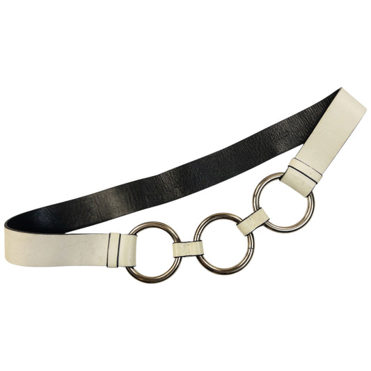 Vintage 2000s Prada Leather Ring Belt Size W32