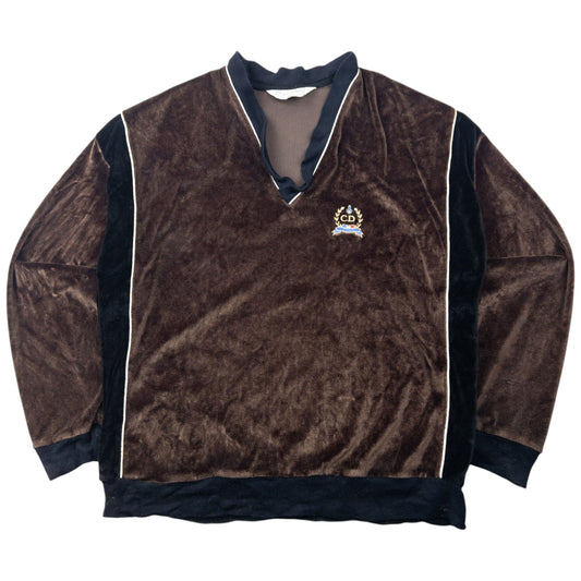 Vintage 80s Dior Monsieur Velour Jumper Size L