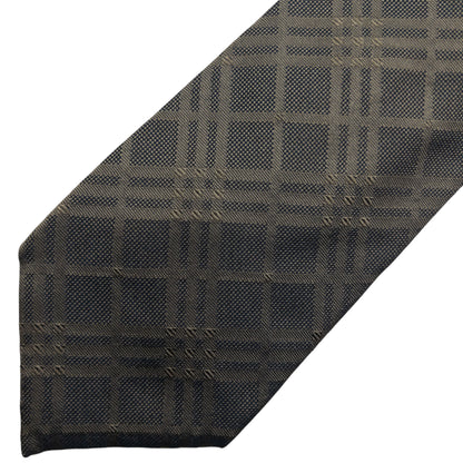 Vintage 2000s Burberry Nova Check Silk Tie