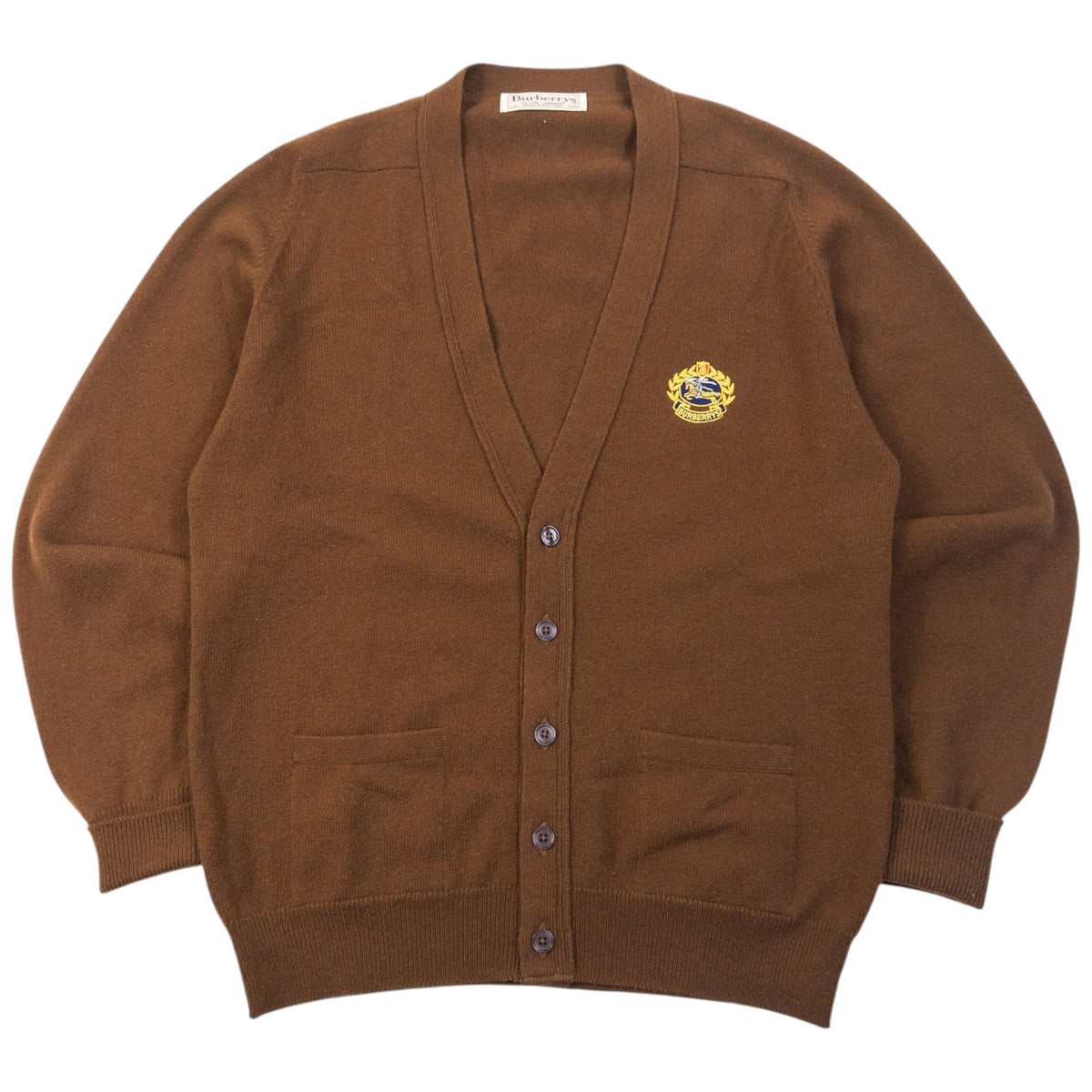 Vintage 90s Burberry Wool Cardigan Size M