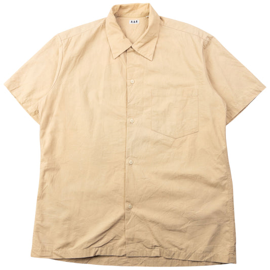 Vintage 90s Yohji Yamamoto A.A.R Short Sleeve Button Up Shirt Size M