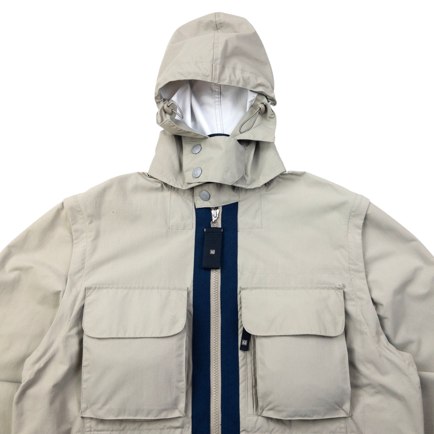 Vintage 2000s Armani Jeans Zip Off Sleeve Jacket Size M