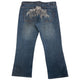 Vintage Marithe + Francois Girbaud Graphic Cropped Denim Jeans Size W36