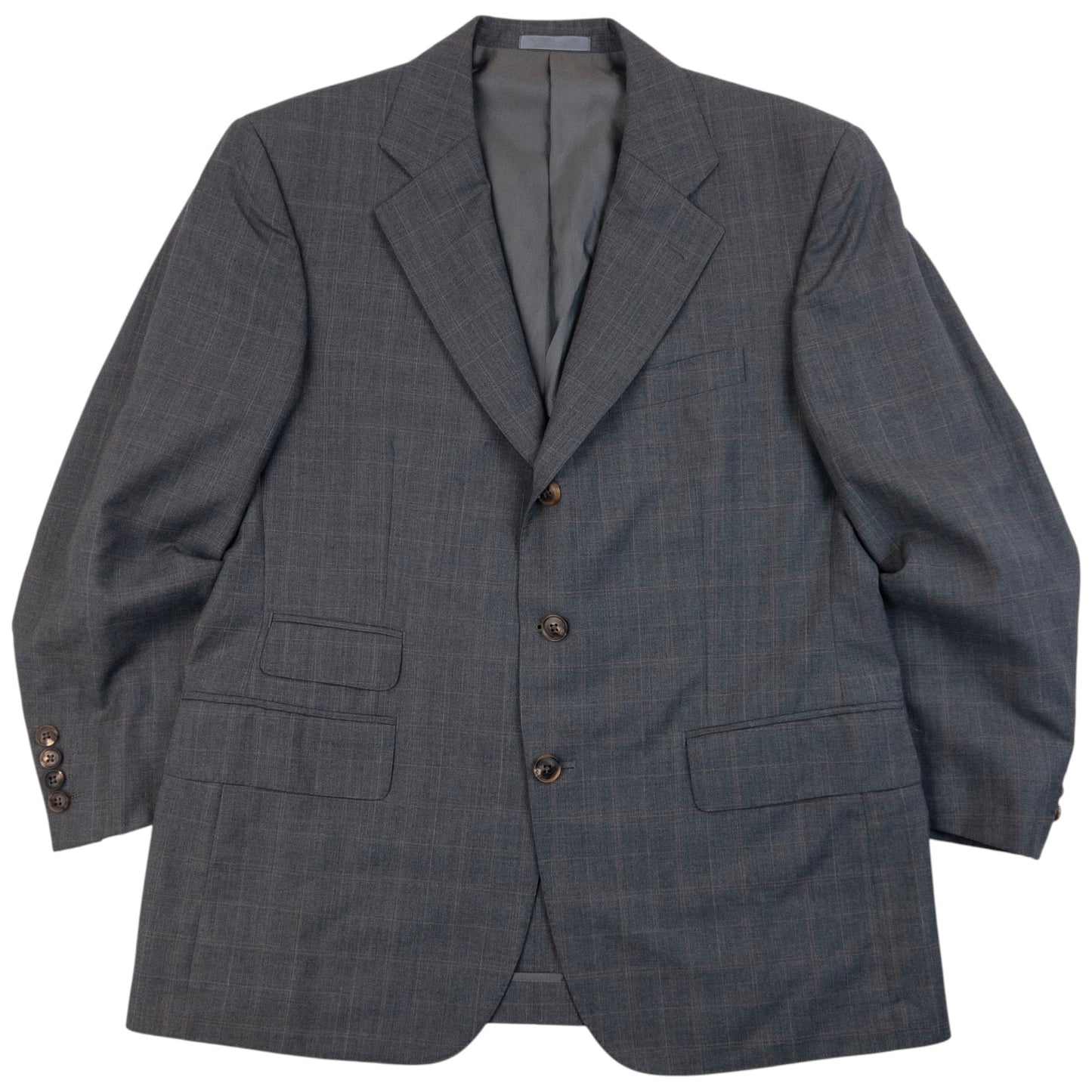 Vintage 2000s Burberry Checkered Jacket & Trousers Suit Set Size S