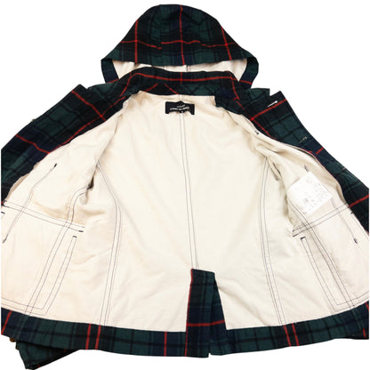 Vintage Comme Des Garçons Tricot Button Up Tartan Jacket Womens Size S