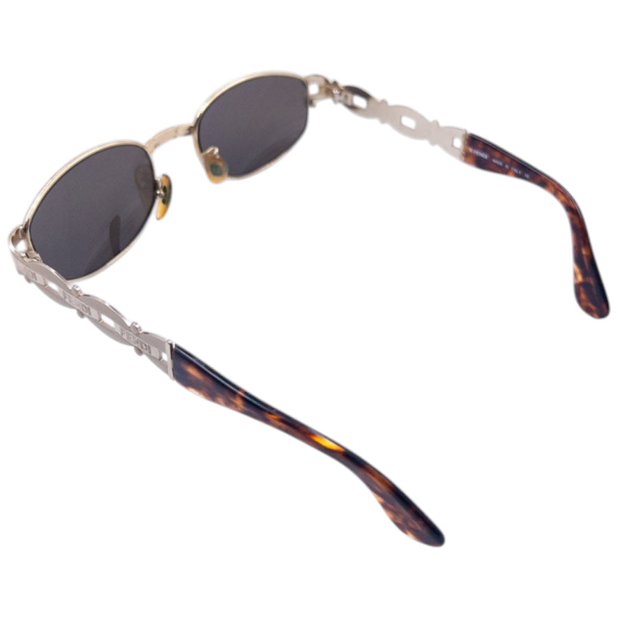 Vintage Fendi Embossed Tortoise Shell Sunglasses