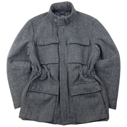 Vintage 2000s Hugo Boss Multi Pocket Wool Jacket Size M