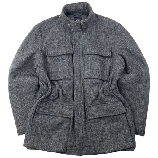 Vintage 2000s Hugo Boss Multi Pocket Wool Jacket Size M