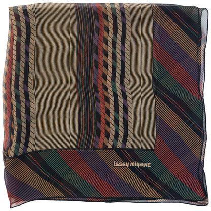 Vintage 90s Issey Miyake Sheer Pattern Silk Scarf
