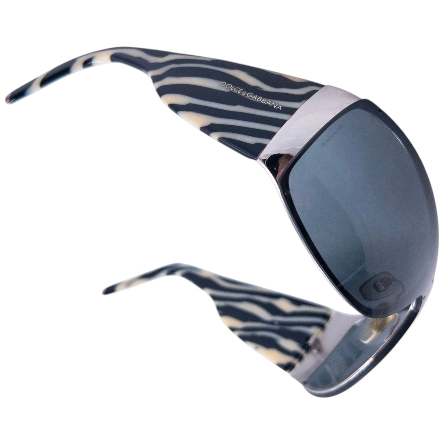 Vintage Dolce & Gabbana Zebra Stripe Sunglasses
