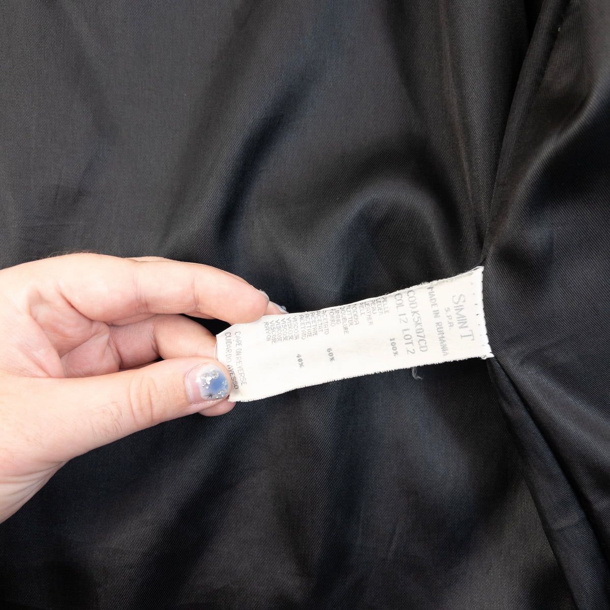 Vintage 90s Armani Jeans Zip Up Leather Jacket Size M