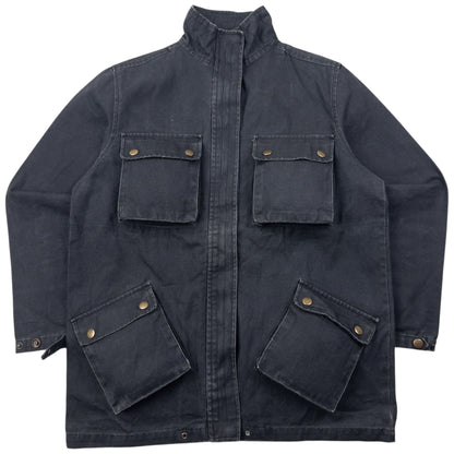 Vintage 2000s PPFM Zip Up Denim Cargo Jacket Size M