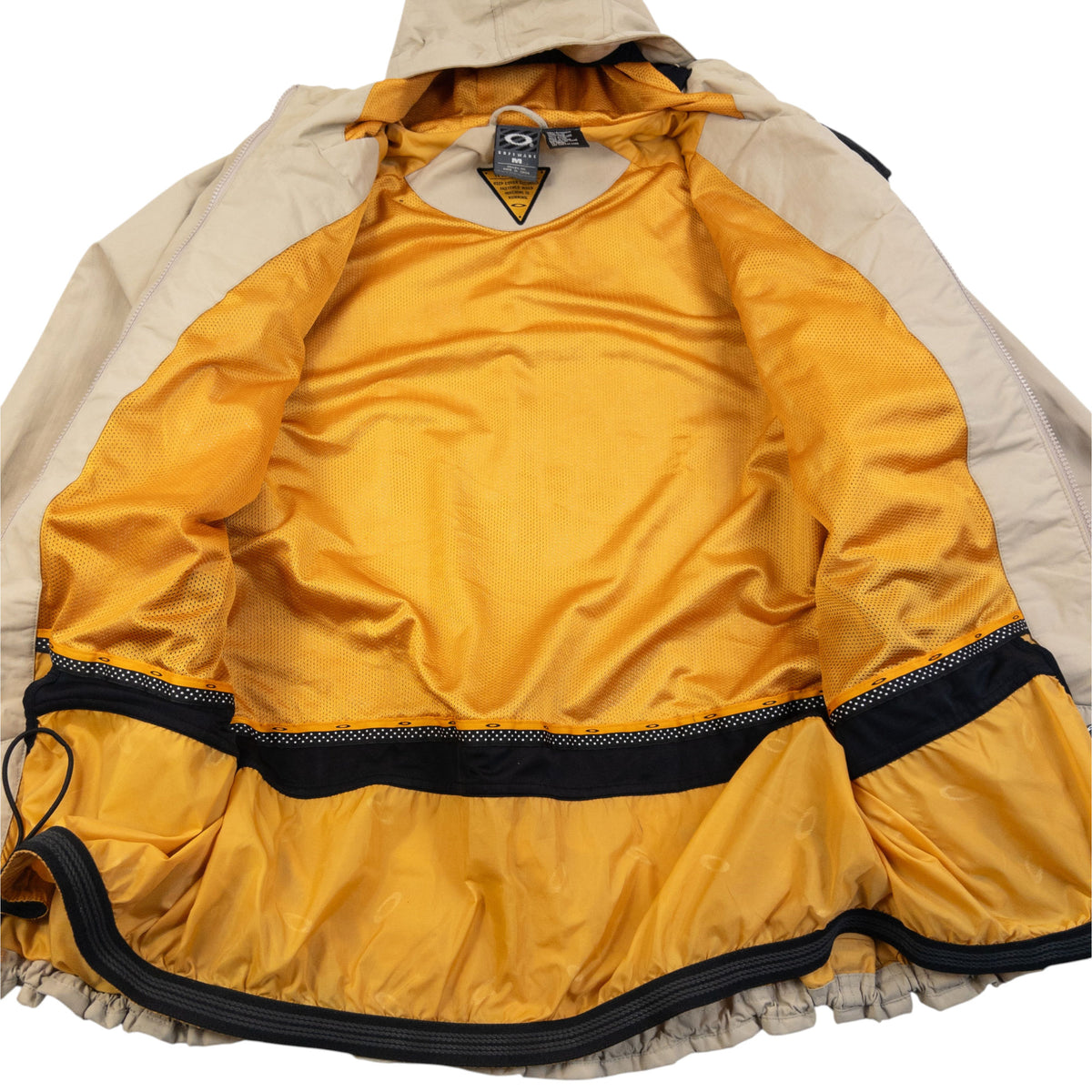 Vintage 2000s Oakley Zip Up Snowboarding Jacket in beige, photo 4