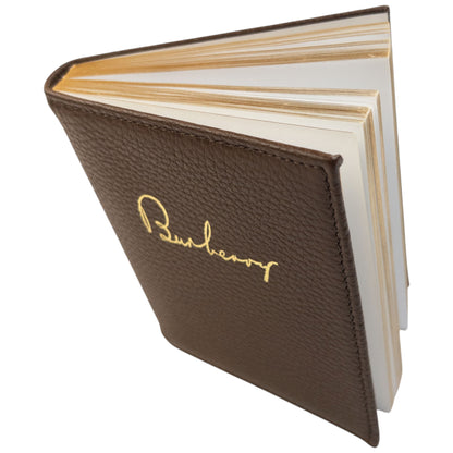 Vintage Burberry notitieboek met lederen omslag uit de jaren 2000