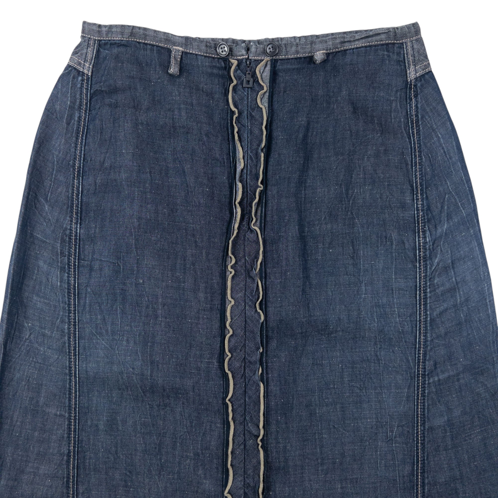 Vintage 2000s Marithe + Francois Girbaud Denim Skirt Womens Size W28