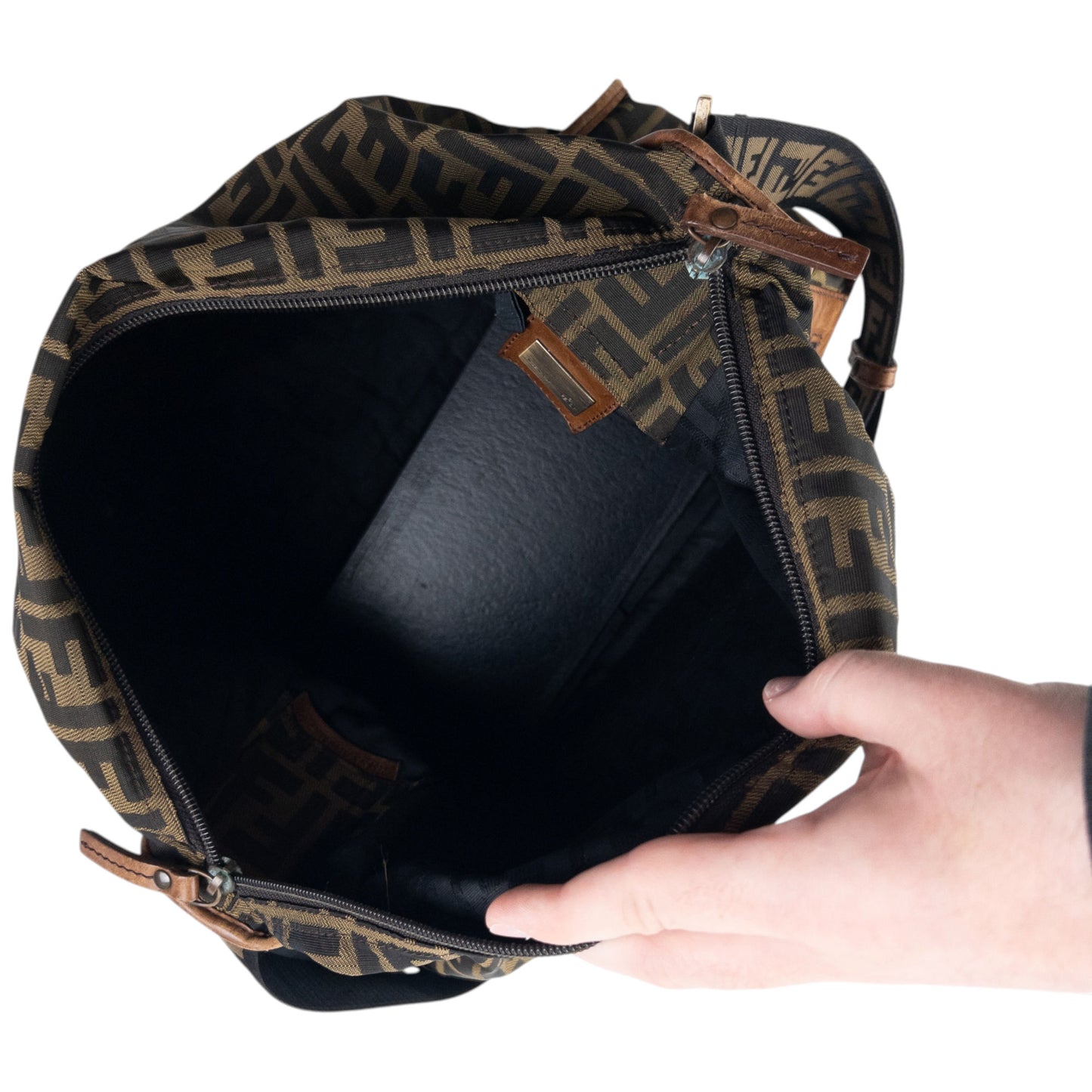 Vintage 2000s Fendi Monogram Crossbody Bag