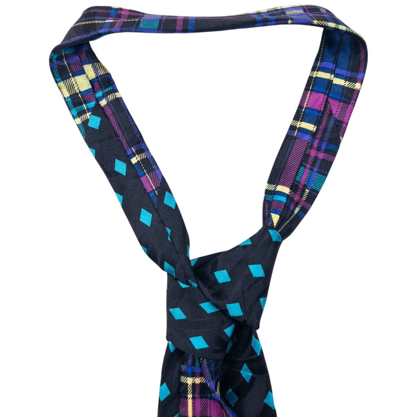 Vintage 90s Gianni Versace Pattern Medusa Silk Tie