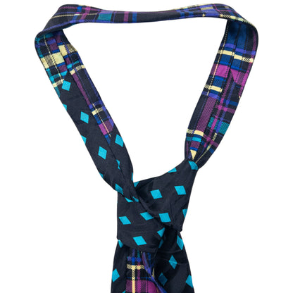 Vintage 90s Gianni Versace Pattern Medusa Silk Tie