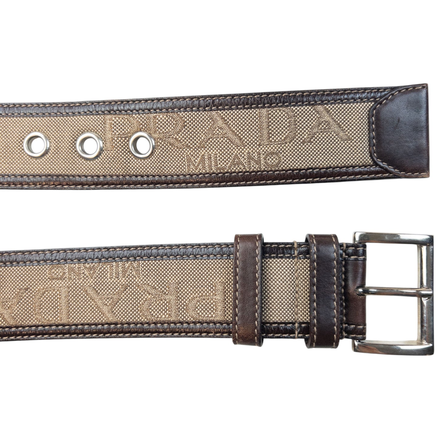 Vintage 90s Prada Leather Belt Size W26