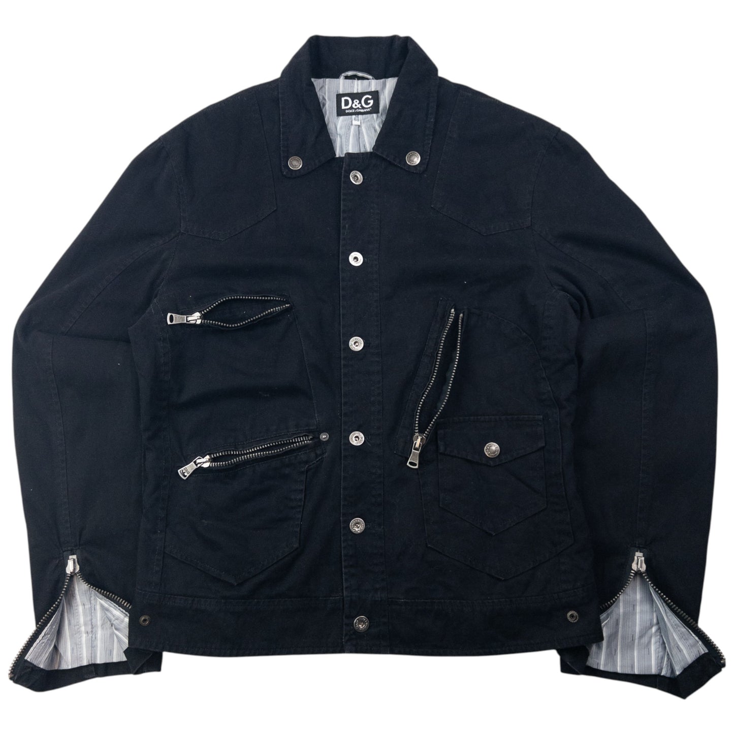 Vintage 2000s Dolce & Gabbana Multi Zip Jacket Size M