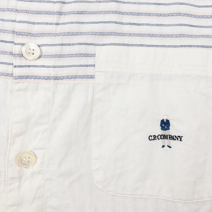 Vintage 90s CP Company Striped Long Sleeve Button Up Shirt Size S
