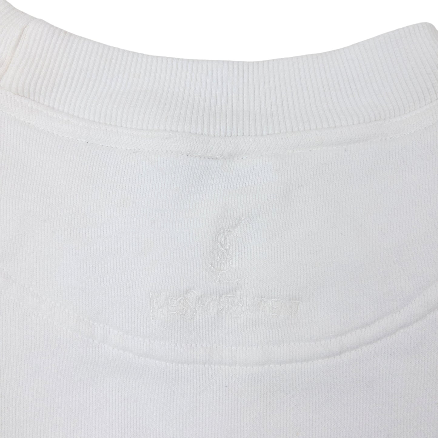 Vintage 90s YSL Yves Saint Laurent Embroidered Sweatshirt Size M