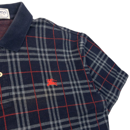 Vintage 90s Burberry Nova Check Polo Shirt Size M